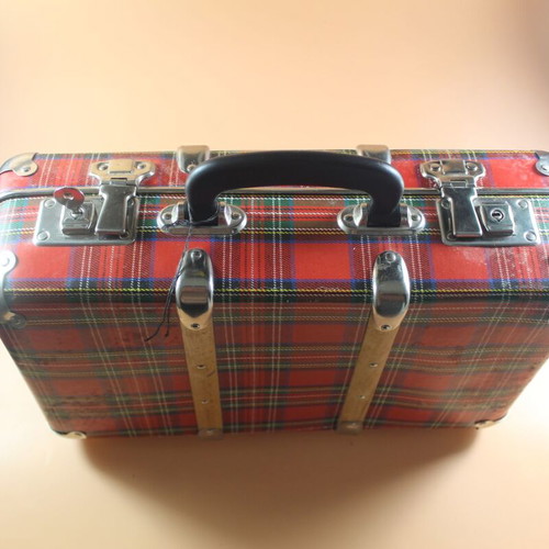Retro school lunch bag used with lock 38x24 cm