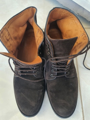 Massimo Dutti Brown Suede Ankle Boots like new, leather, size 41