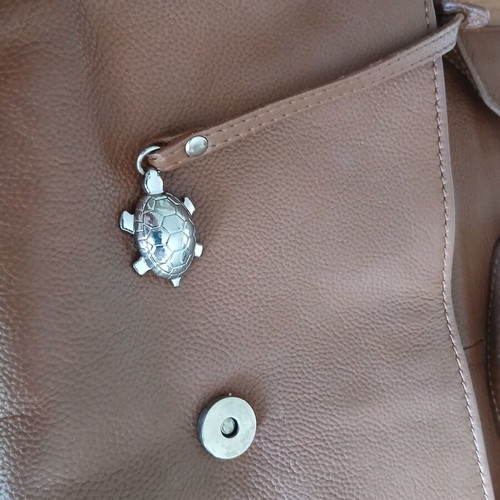 Carpisa leather shoulder bag new, brown