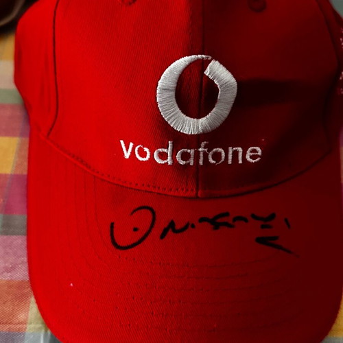 Collectible Olympiakos cap with Antonis Nikopolidis signature new