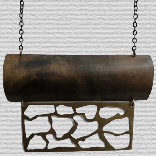 Handmade statement pendant new, made of brass