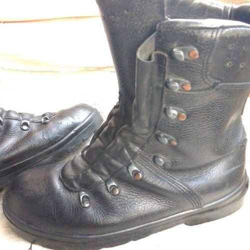 Leather boots used, size 41, black