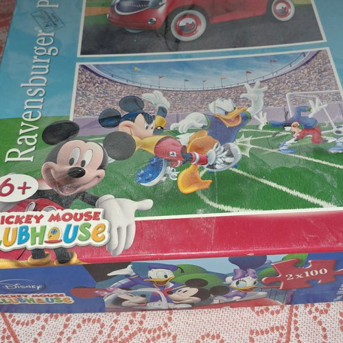 Mickey Mouse puzzle used, 2 puzzles 100 pieces Disney