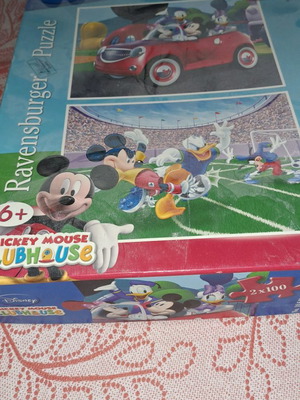 Mickey Mouse puzzle used, 2 puzzles 100 pieces Disney