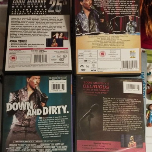 Eddie Murphy Raw Delirious comedy DVD pack of 4 like new
