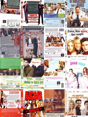 Comedy DVDs used, pack of 8 with subtitles