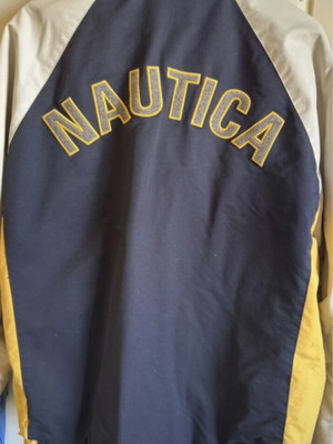 Nautica reversible jacket men's XL like new, gray and yellow
