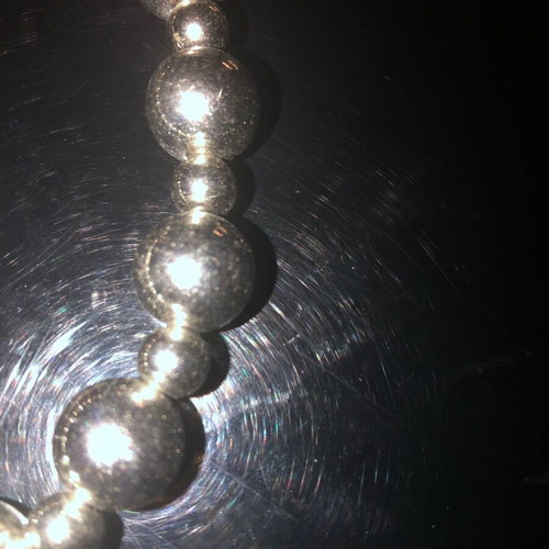 Silver anklet like new with double clasp