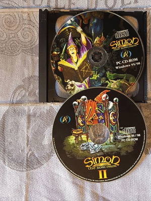 Simon the Sorcerer I & II PC CD-ROM used game