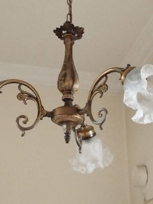 Vintage Brass Chandelier 3-light | Genuine Brass | Custom Order