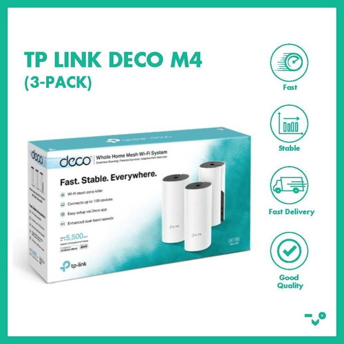 TP-Link Deco M4 Mesh WiFi (3 pieces) like new