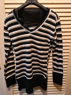 Vintage Italian striped blouse like new, size M