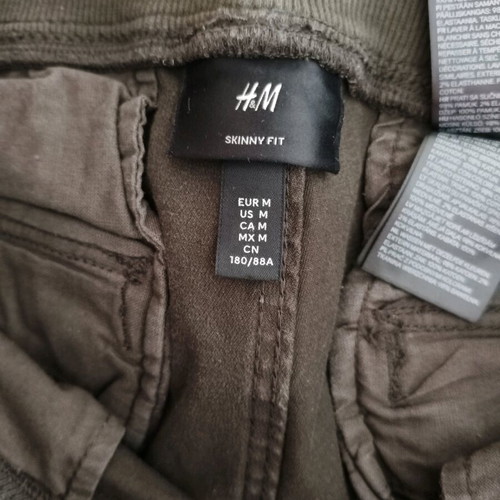 H&M Cargo pants like new, size M, dark khaki