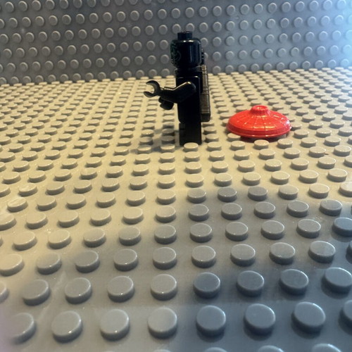 Lego Minifigure Ninjago Stone Army Scout like new, yellow face, black quiver