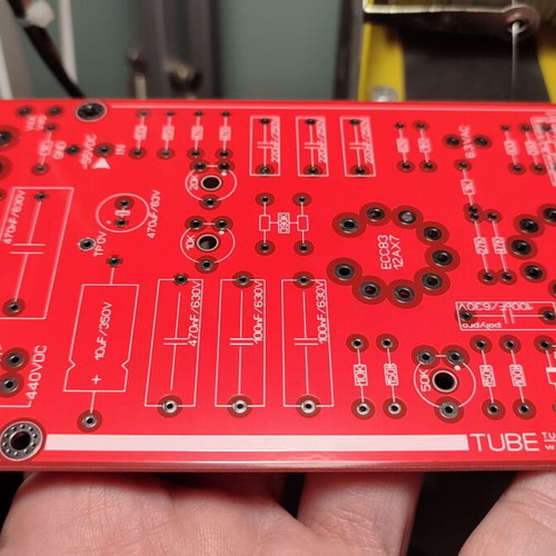 Tube Audio Mono Amplifier PCB 2xEL34 PP 35Wrms New