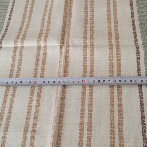 Soviet Linen Table Runner new, large size, striped pattern