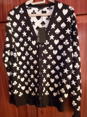 Ζακέτα +39 masq με ιδιαίτερο σχέδιο, νέα, μέγεθος L