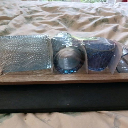Glass set for tealights new