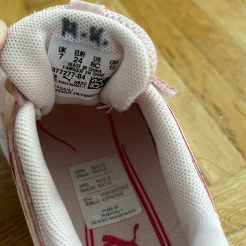 Puma kids athletic shoes used size 24