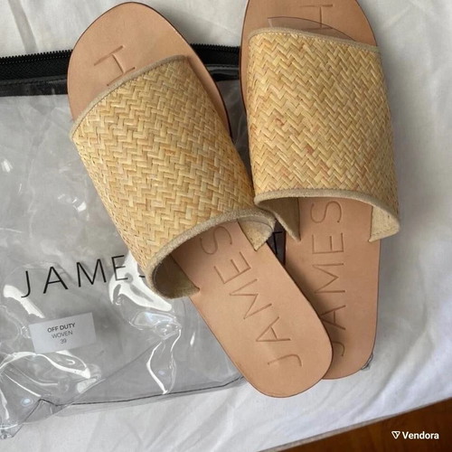 New leather sandals/slippers/flat sandals worth 190€ woven