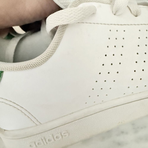 Adidas sneakers size 36 used, white and green