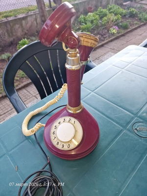Old antique telephone used