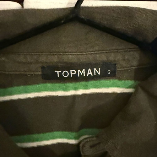 TopMan tshirt like new, brown and green, size S