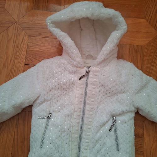 Birba baby jacket with rhinestones white, like new