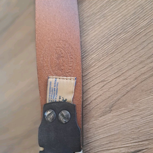 La Martina men's leather belt
