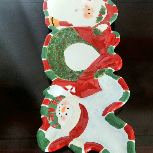 Christmas platter like new for fruits and nuts