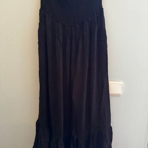 Sinsay black dress with ruffles