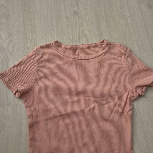 H&M crop top, pink, small/medium