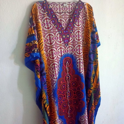 Colorful tunic, free size, 100% viscose