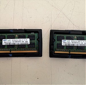 2 τμχ Μνήμη RAM M471B5673FH0-CF8 2GB 204Pin SO-DIMM DDR3 (2 τεμάχια)