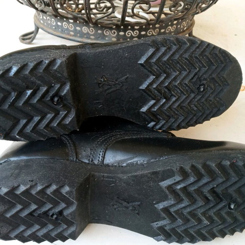 Military leather boots used size 41 black