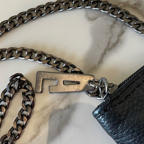 Elena Athanasiou crossbody wallet phone case like new, black leather