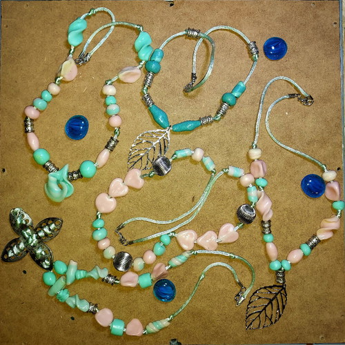 Fimo handmade necklaces like new, pack of 29 pieces