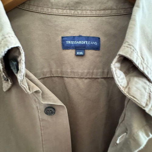 Trussardi jeans men's shirt XXL used, beige