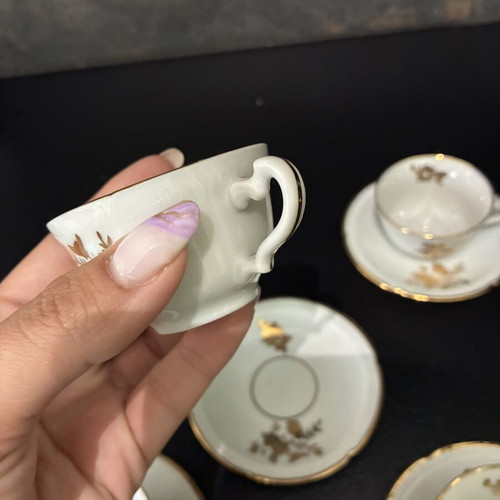 Kyoto Made in Japan Espresso Cups with Gold Details, Like New