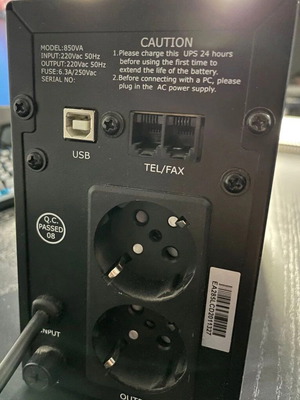 UPS Line Interactive Turbo-X 850VA like new with new battery