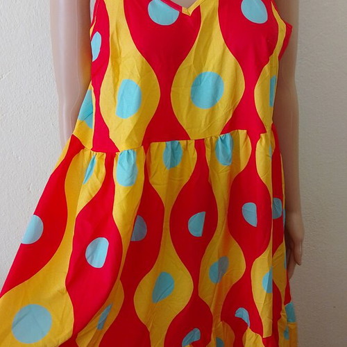 Long colorful balloon dress new, sizes M and L