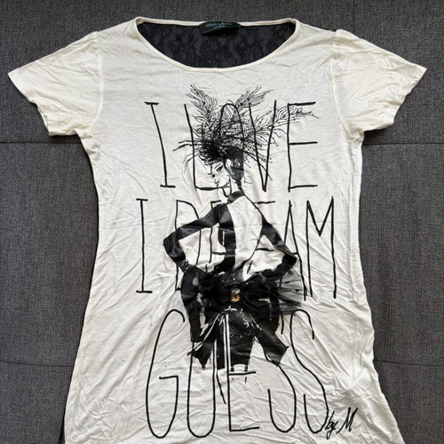 Guess by Marciano women's t-shirt used, size S, black and white