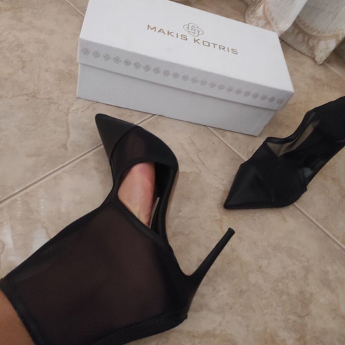 Makis Kotris leather pumps like new, black, size 41