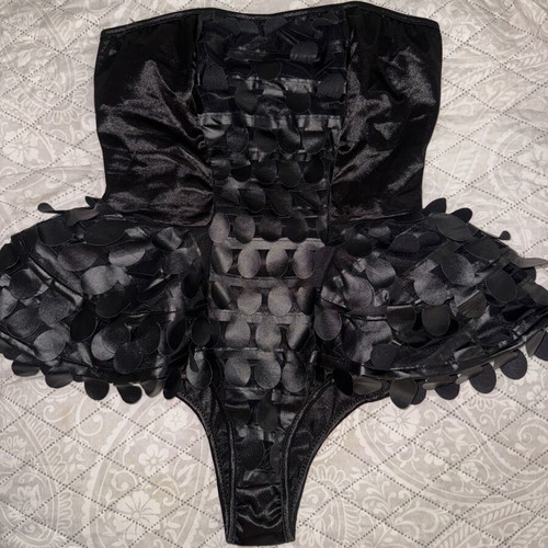 Fancy corset new designer, size S, black