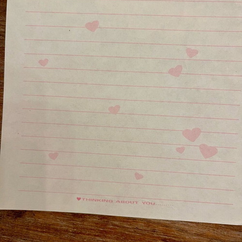 Vintage letter sheet like new from the 1990s