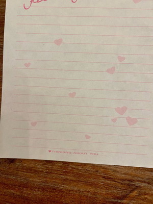 Vintage letter sheet like new from the 1990s