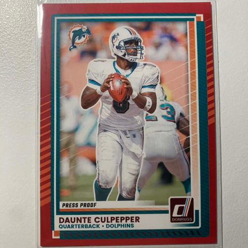 2025 Panini Donruss Optic Daunte Culpepper Red card new