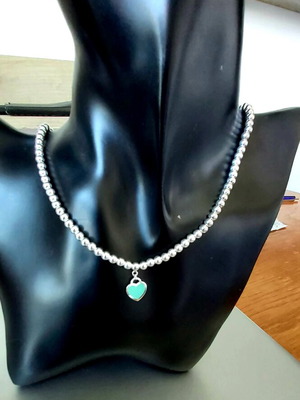 Оригинално сребърно колие на бренд  Tiffany & Co