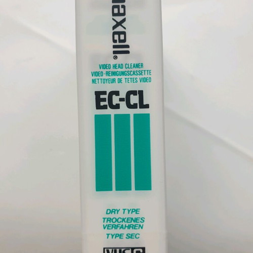 Maxell EC-CL VHS-C Cleaning Tape new for camcorders