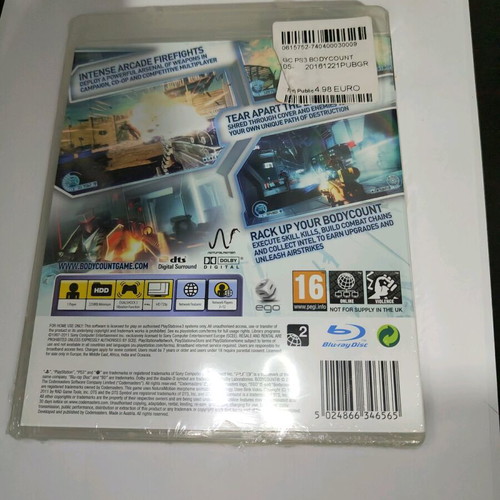 Bodycount για PlayStation 3 σφραγισμένο, καινούργιο